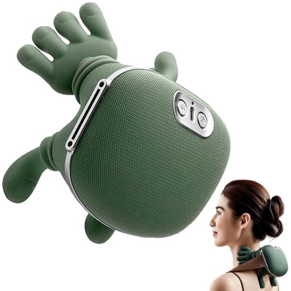 4D Massage Master: Hals-Rücken-Massagegerät mit Wärme, 3 Stufen, Wireless