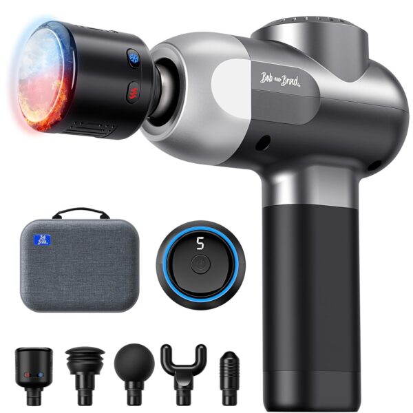 Bob and Brad C2 Pro Massagepistole mit Wärme und Kältetherapie für Tiefengewebsmassage