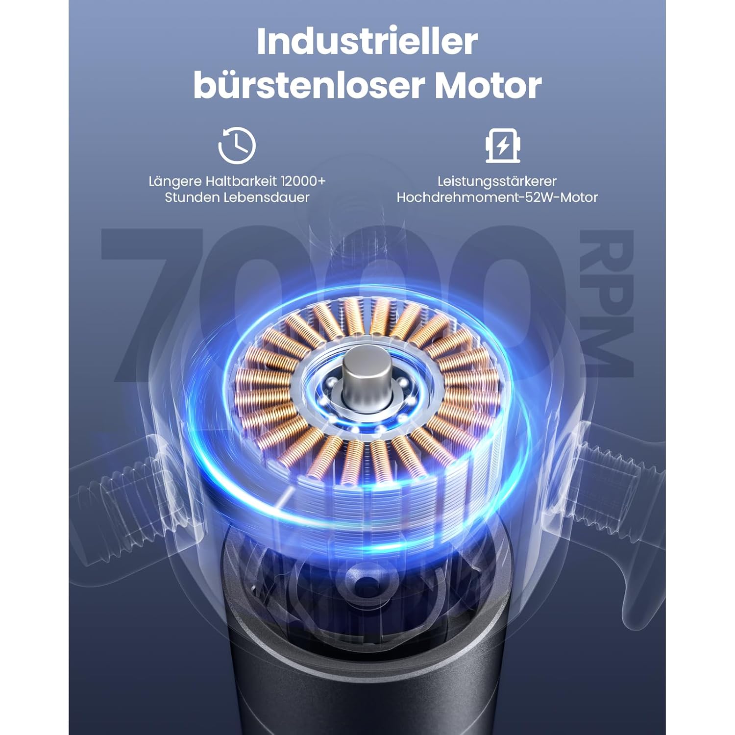 BOB AND BRAD VibeFlow Massagegerät, 7.000 U/min, Tiefenmassage, elektrisch, Handmassagegerät für den ganzen Körper