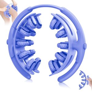 Cellulite-Massagegerät mit 20 Rollern, verstellbar, patentiertes Design, blau