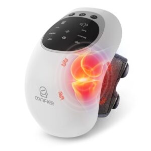 COMFIER Knie-Massager Wireless mit Wärme, Rotlicht & Vibrationsmassage