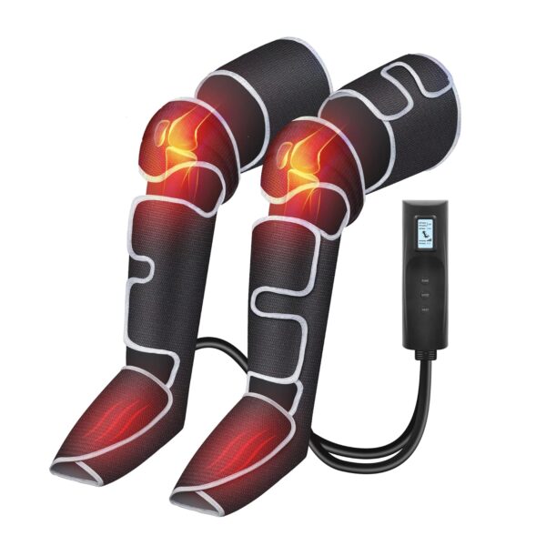 COMFIER Kompressions-Beinmassager mit Wärme, 3 Stufen, für Durchblutung