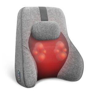 COMFIER Shiatsu Rückenmassagekissen mit Wärme & elektrischer Massage