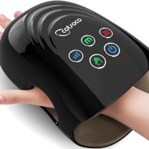 cotsoco Elektrischer Hand Massager – Wireless mit Kompression & Wärme, Schwarz