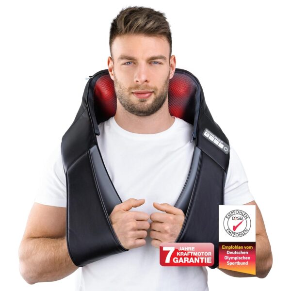 DONNERBERG® Rückenmassagegerät Shiatsu mit Wärme 7 Jahre Motorschutz