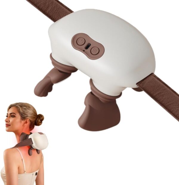 Electric Neck Massager: 3 Intensitäten, 2 Wärmestufen, Shiatsu-Technologie