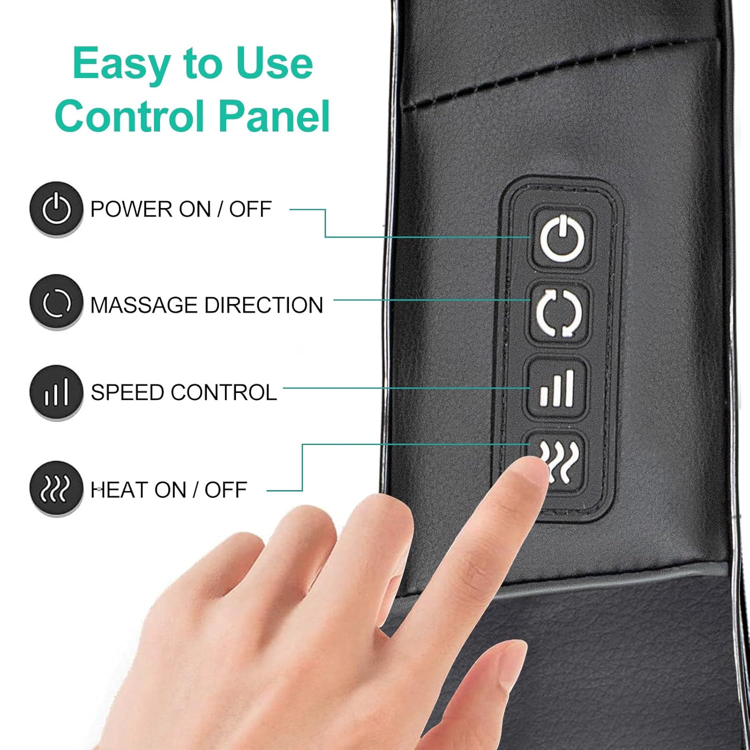 Medcursor Halsmassagegerät mit Wärme, Shiatsu Tiefenmassage, 3D Knetung