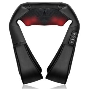 Medcursor Halsmassagegerät mit Wärme, Shiatsu Tiefenmassage, 3D Knetung