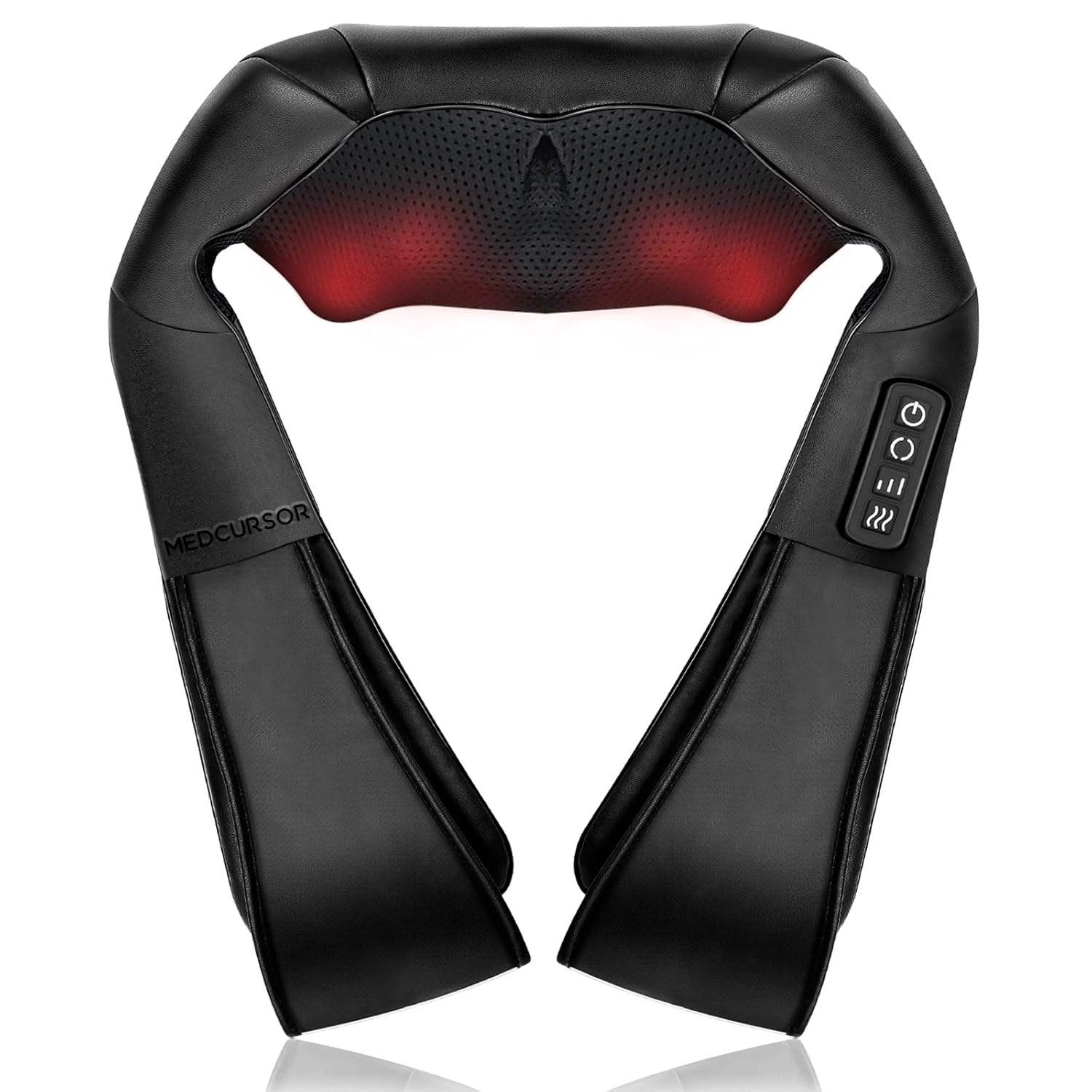 Medcursor Halsmassagegerät mit Wärme, Shiatsu Tiefenmassage, 3D Knetung