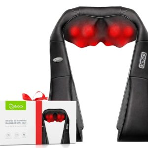 Neck Massager mit Wärme - Shiatsu-Halsmassagegerät für Zuhause und Büro, perfekte Geschenkidee für Autofahrer und Home-Office-Nutzer