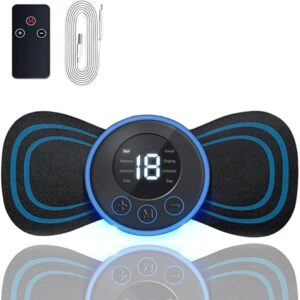 Portable Electric Neck Massager, 8 Modi, 19 Intensitäten, USB, Digitaldisplay, Fernbedienung - Schmerzlinderung für Nacken- und Muskelschmerzen