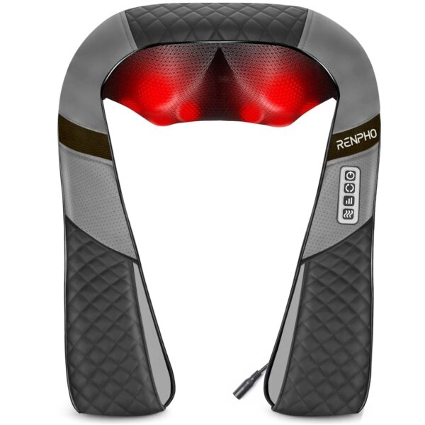 RENPHO Shiatsu Massagegerät mit Wärme, 3D-Tiefengewebe-Massage für Nacken & Rücken