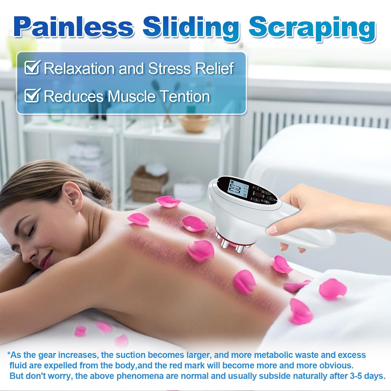 Rkdely 5-in-1 Cupping-Massager: EMS, Rotlicht-Wärme für Cellulite-Behandlung