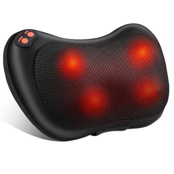 Shiatsu Massagekissen mit Rotationsköpfen und Wärme für Hals & Rücken – Ideal für Zuhause & Büro – Entspannung pur
