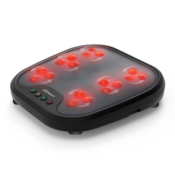 Snailax Shiatsu Fußmassager mit Wärme, 18 Massageköpfen, für alle Fußgrößen