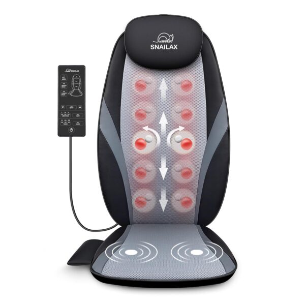Snailax Shiatsu-Massagegerät SL256DE mit Wärme und Vibration für Schulter, Nacken, Rücken – ideal für Männer, Väter, Mütter