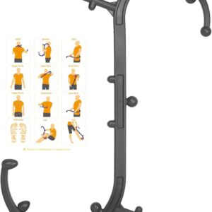 Sokiss Massagestab für Triggerpunkte, S-förmig, Rücken- und Nackenentspannung, myofasziale Selbstmassage